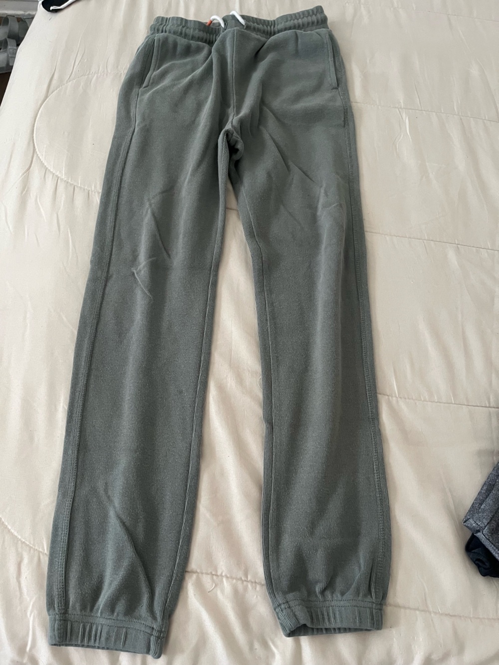 Boys Olive Green Jogger Sweatpants
